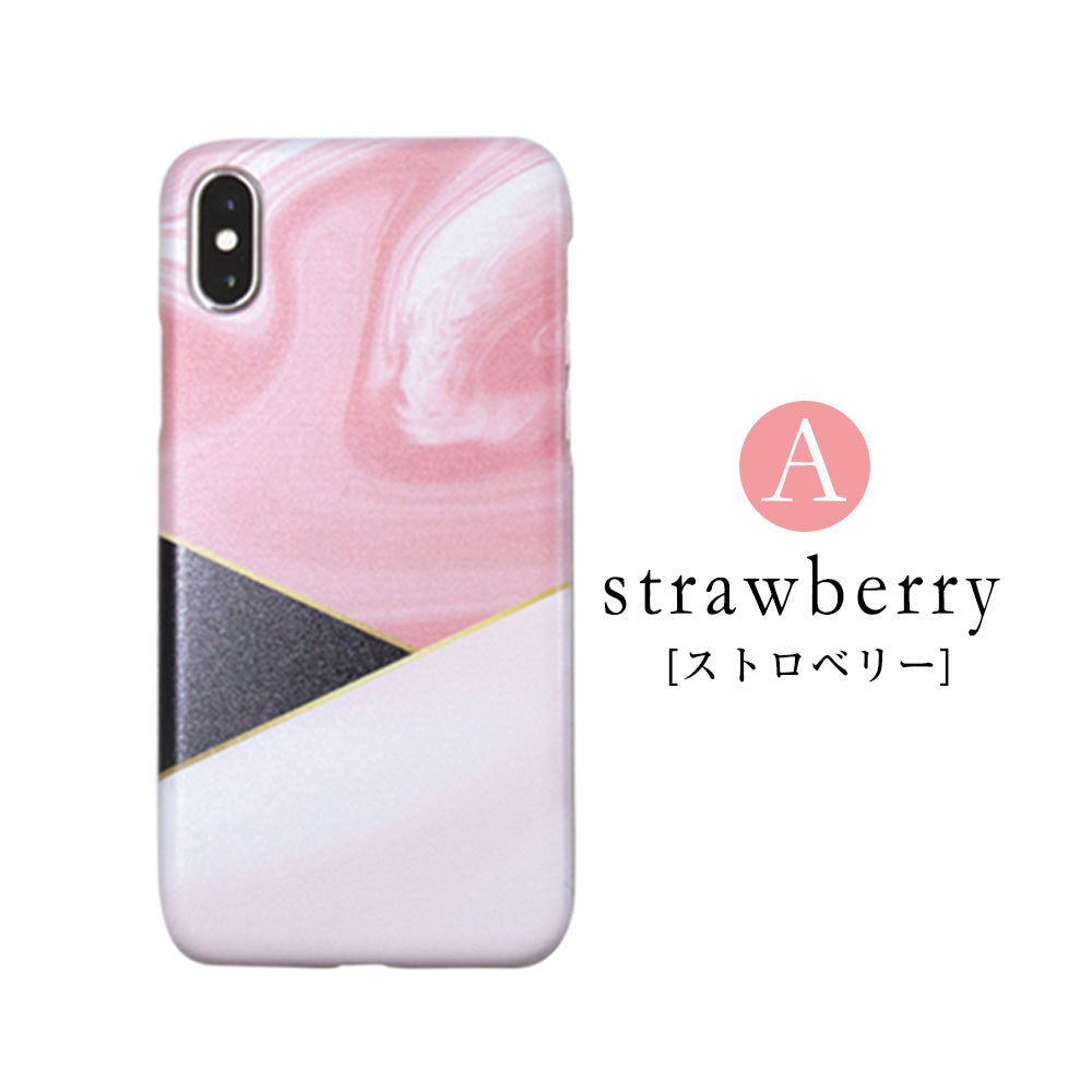 大理石マーブル ハードスマホケース 全機種対応・軽量薄型