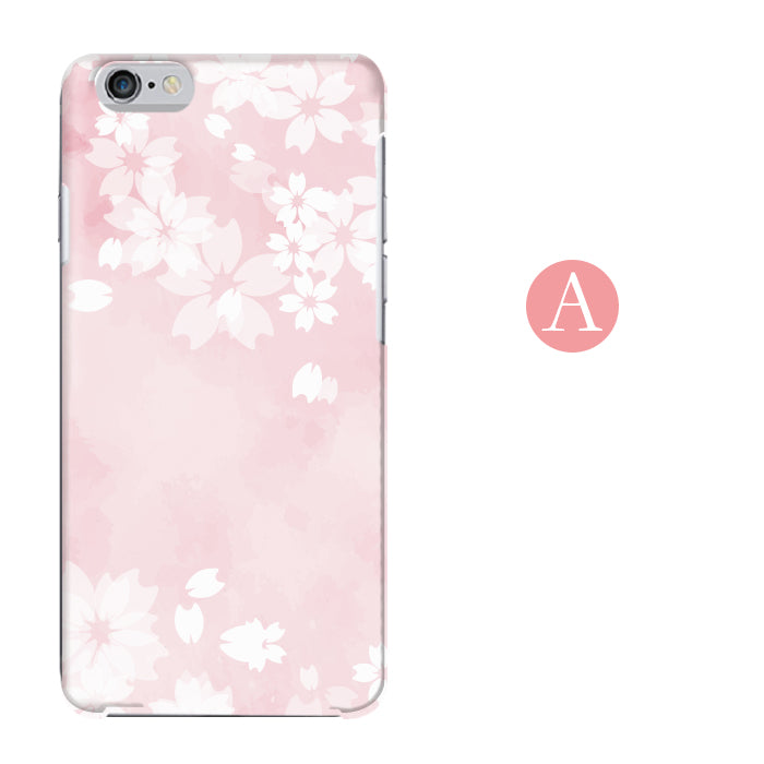 ふんわり桜 ハードスマホケース 全機種対応・軽量薄型
