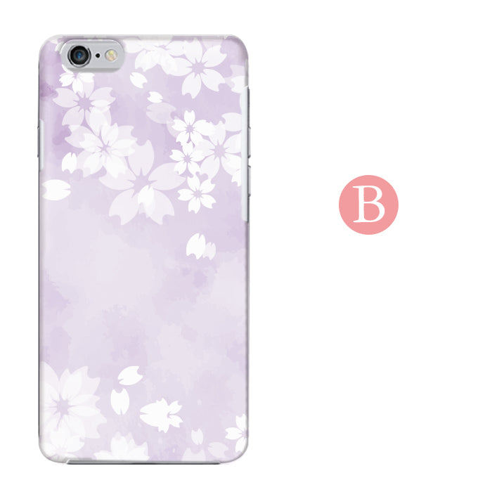 ふんわり桜 ハードスマホケース 全機種対応・軽量薄型