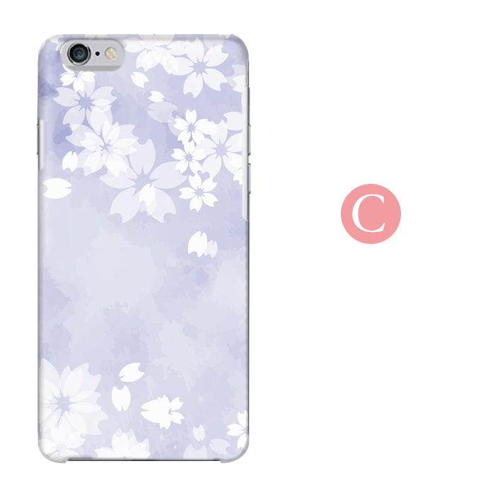 ふんわり桜 ハードスマホケース 全機種対応・軽量薄型