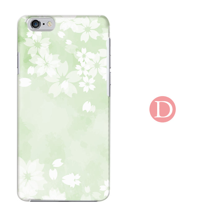 ふんわり桜 ハードスマホケース 全機種対応・軽量薄型
