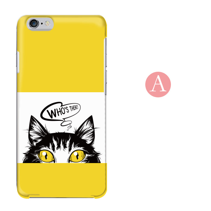 のぞきねこ ハードスマホケース 全機種対応・軽量薄型