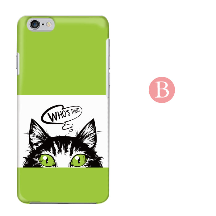 のぞきねこ ハードスマホケース 全機種対応・軽量薄型