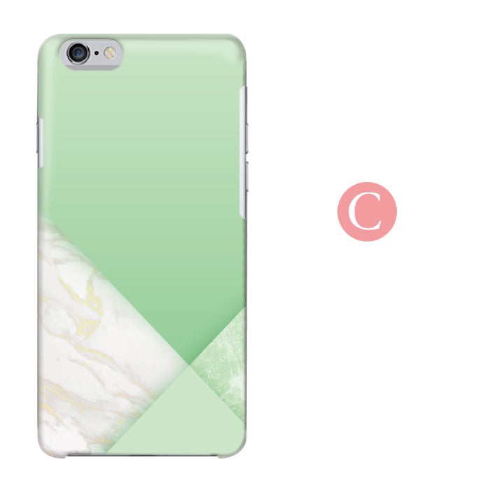 パステルジオメトリック ハードスマホケース 全機種対応・軽量薄型