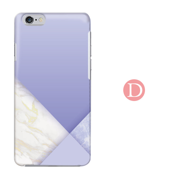 パステルジオメトリック ハードスマホケース 全機種対応・軽量薄型