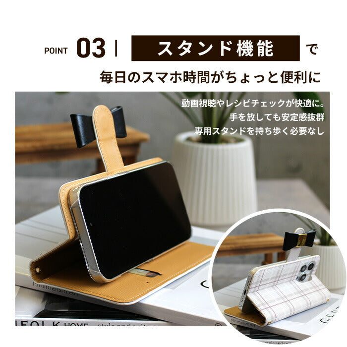 iPhoneケース 全機種対応 手帳型 スマホケース iPhone14ケース スマホカバー カバー iPhone12 Galaxy A23 Galaxy A54 5G ブラウン くすみカラー 【黒リボン】 ギャラクシー 携帯ケース SO-51B SC-53D SOG09 ギフト 肩掛け KYV43 OPPO Find X3 Pro キッズケータイ xperia 5iii